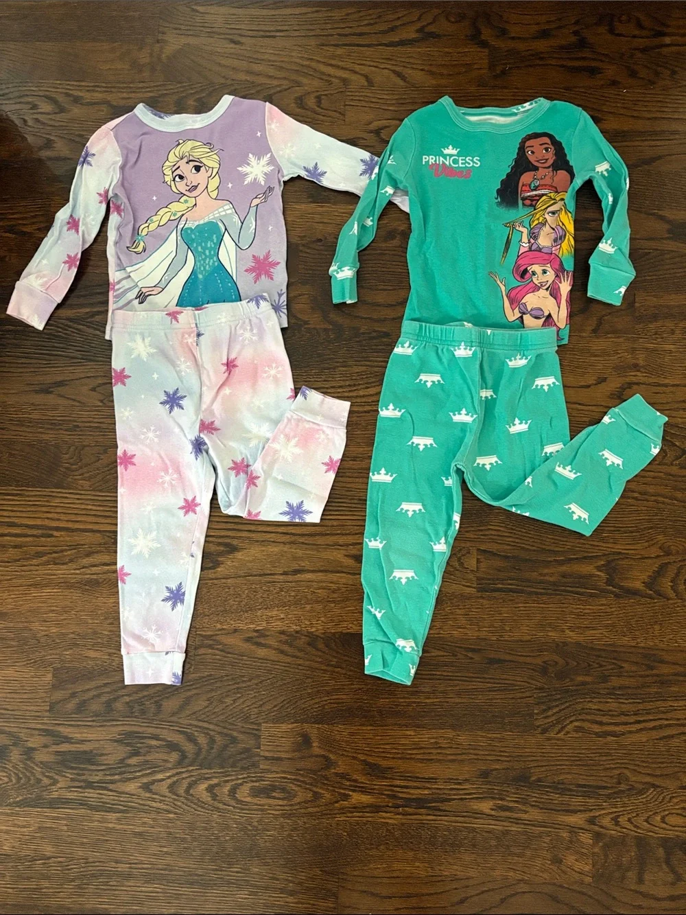 4T Disney Frozen & Disney Princess Pajama Sets